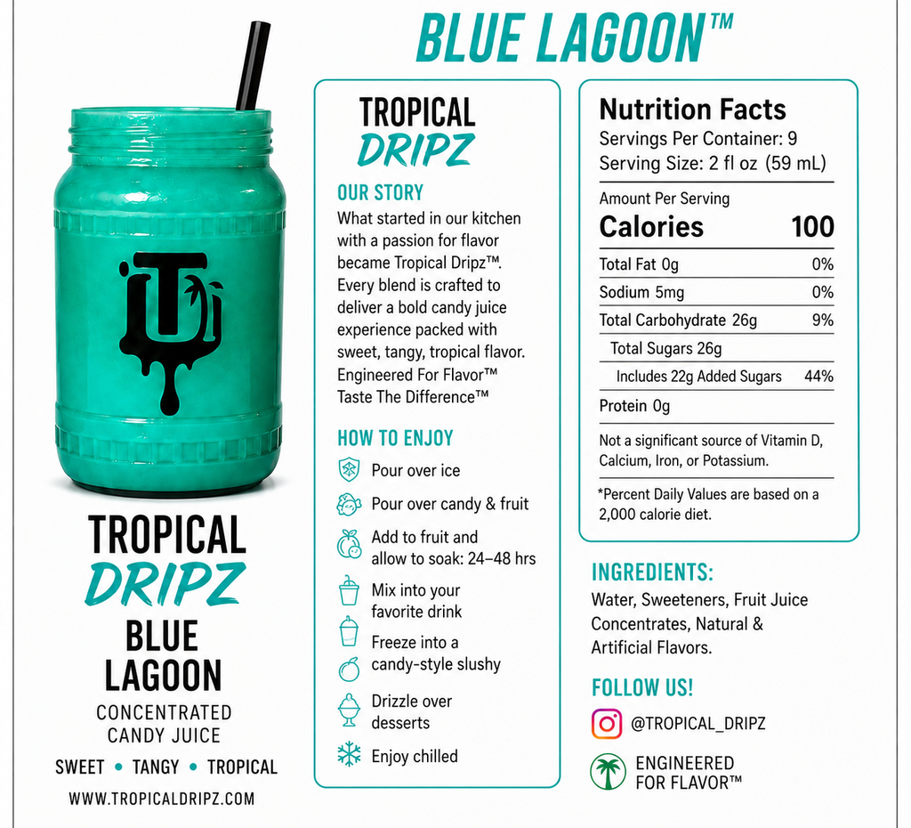 Blue Lagoon Concentrated Candy Juice – Tropical Dripz™